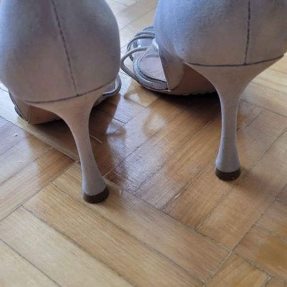 Browns Wishbone Collection in Genuine Greyish Metalic Leather - Picture 2 of 2